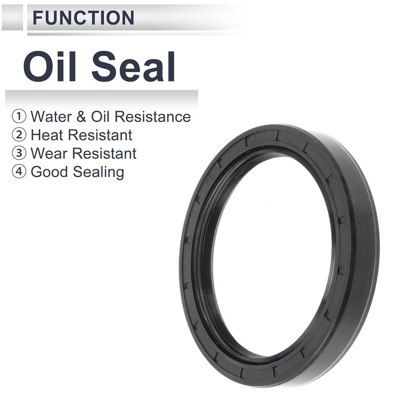 RATCHROLL Universal Oil Seal TC Double Lip W Steel Spring Seal Ring Rotary Shaft Seal 70x90x13mm High Pressure Nitrile Rubber Black 5 Pcs - Image 3